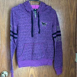 PINK Brand Hooded Front Zip Sweatshirt
